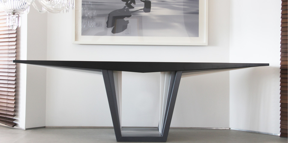 Interior design featuring bespoke table